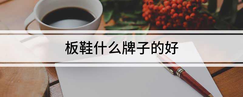 板鞋什么牌子的好(图1)