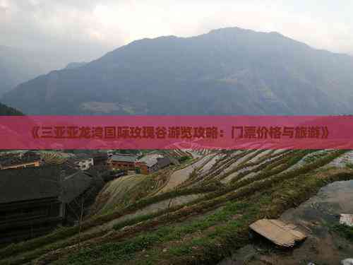 《三亚亚龙湾国际玫瑰谷游览攻略：门票价格与旅游(图1)